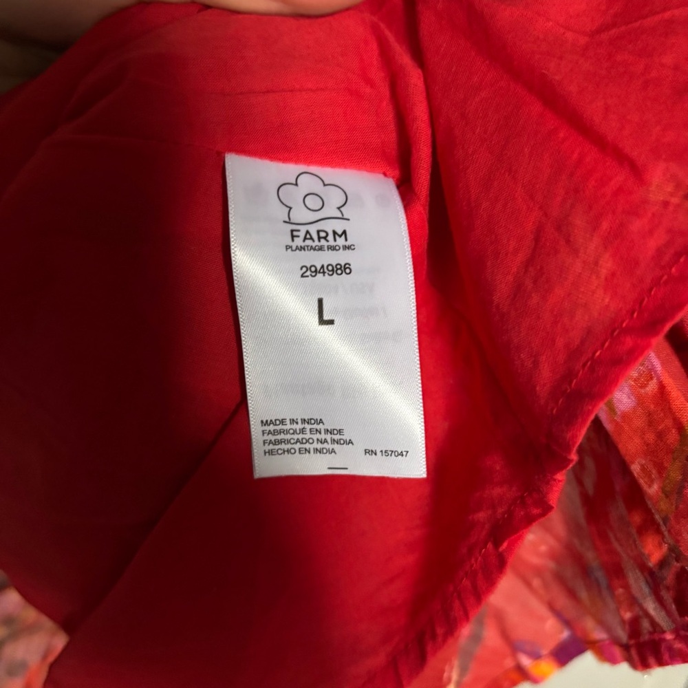 FARM Rio Red Multi-Color Mini Dress - Picture 11 of 14